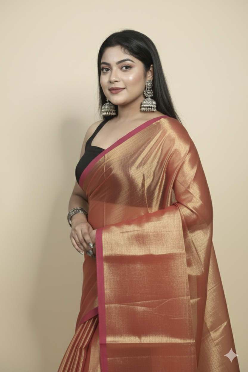 Tissue saree - Image 4
