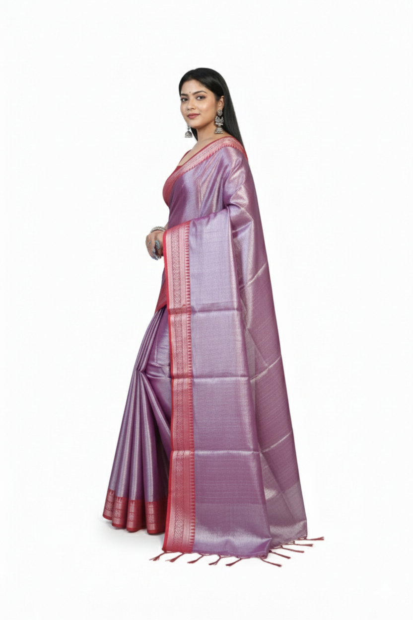Tissue saree - Image 2