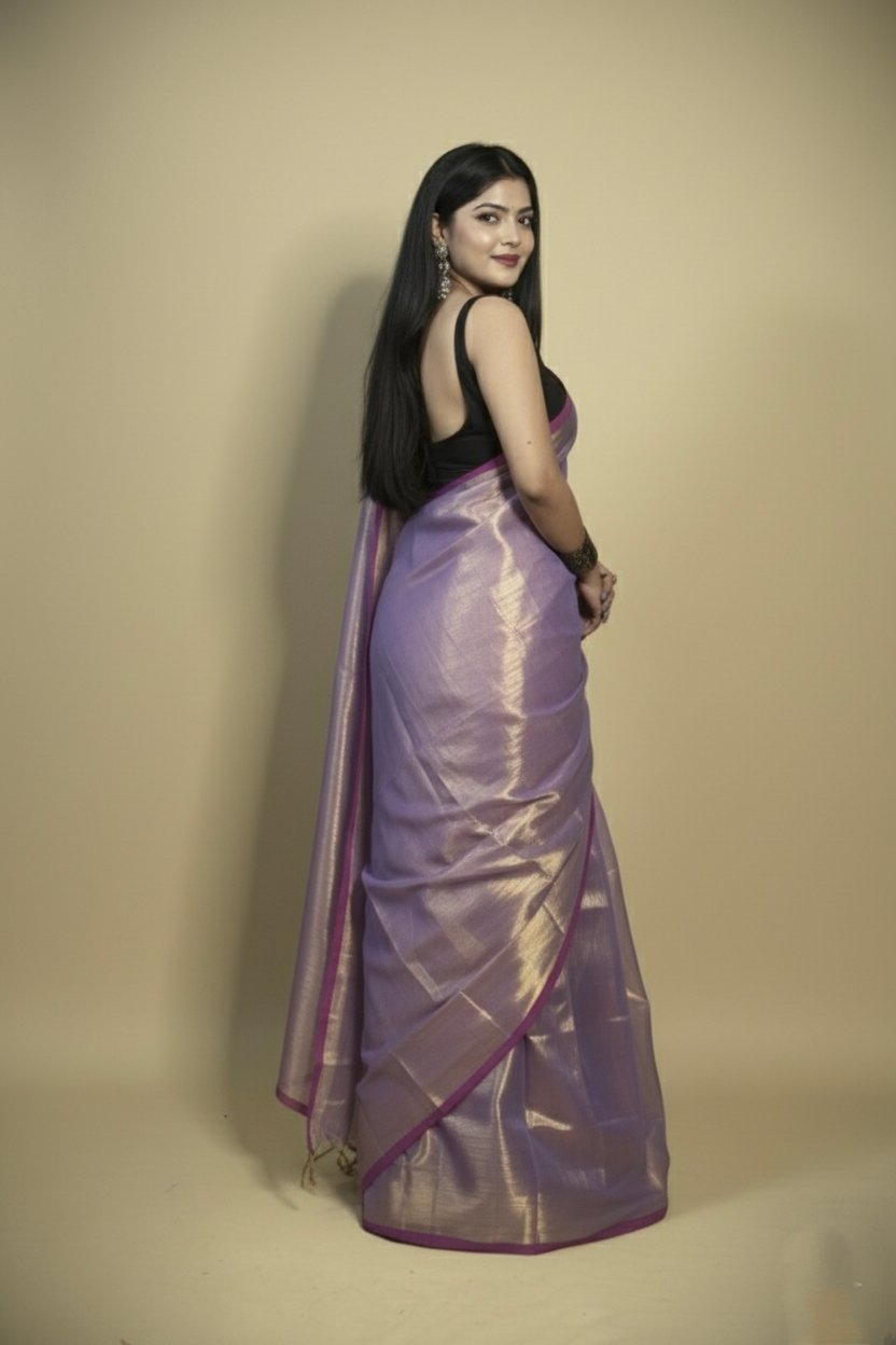 Tissue saree - Image 3