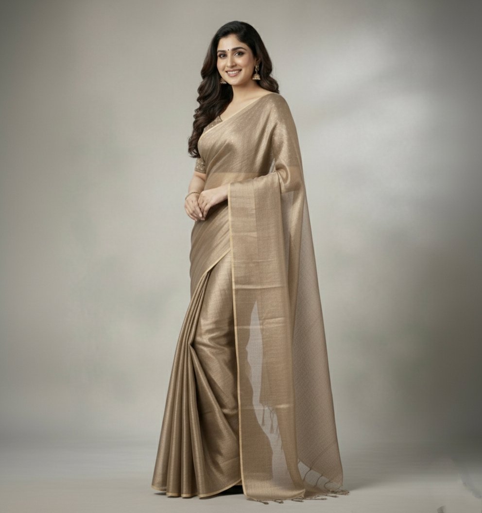 Tissue saree - Image 4