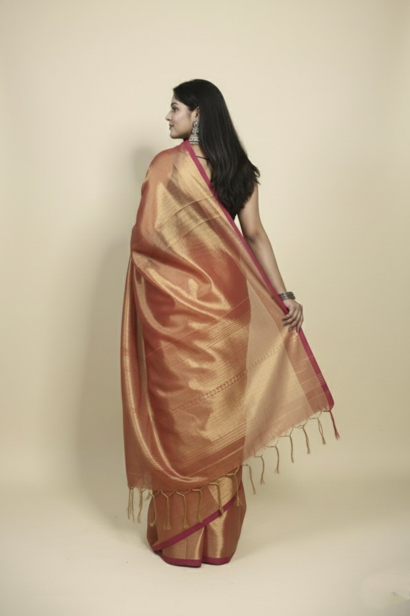 Tissue saree - Image 3